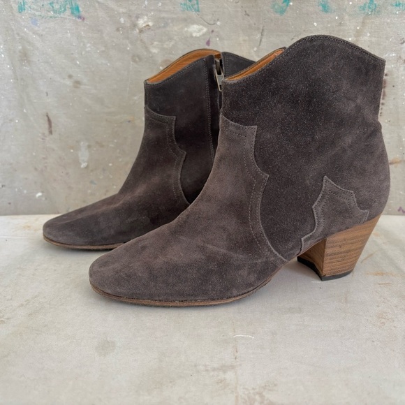 Isabel Marant Etoile Dicker Zip Ankle Booties - Picture 2 of 7
